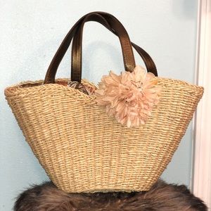 LIKE NEW! Cappelli straw handbag